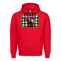 Red Merry Bright Zipper Hoodie - Bettercallsaul