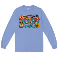 Colony Blue music teacher Long Sleeve Tee - NancyCooperArtShop