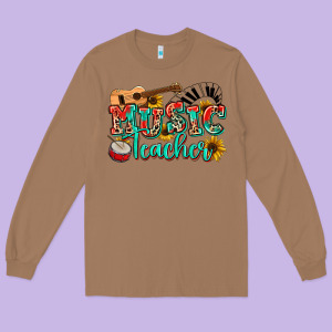 Music Teacher Long Sleeve Tee Designed By Nancycooperartshop