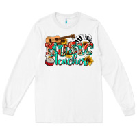 White music teacher Long Sleeve Tee - NancyCooperArtShop
