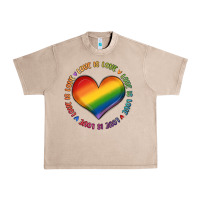 French Oak love is love Urban Heavy Tee - MaliasSmallBusiness