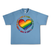 Pebble Blue love is love Urban Heavy Tee - MaliasSmallBusiness