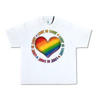 White love is love Urban Heavy Tee - MaliasSmallBusiness
