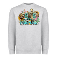 Heather Grey created with a purpose Heavyweight Sweatshirt - NancyCooperArtShop