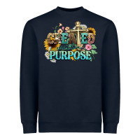 Navy created with a purpose Heavyweight Sweatshirt - NancyCooperArtShop