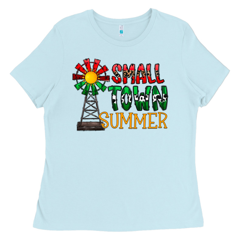 Small Town Summer Ladies Tee by CowhideDigitalArt | Teevron