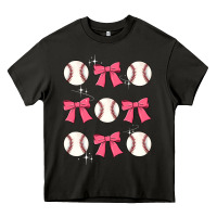 Asphalt baseball coquette bow Heavy Core Tee - JahusDesignShop