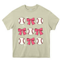 Mossy baseball coquette bow Heavy Core Tee - JahusDesignShop