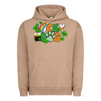 Pigment Burro lucky dog St. Patricks Day Urban Hoodie - FaDigitalArtStudio