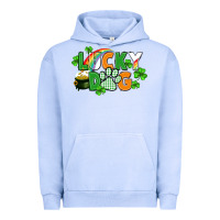 Pigment Grape Ice lucky dog St. Patricks Day Urban Hoodie - FaDigitalArtStudio