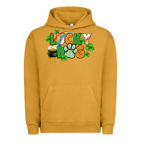 Pigment Peanut Butter lucky dog St. Patricks Day Urban Hoodie - FaDigitalArtStudio