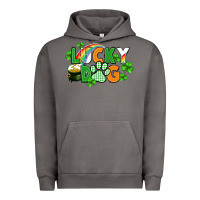 Pigment Tornado lucky dog St. Patricks Day Urban Hoodie - FaDigitalArtStudio