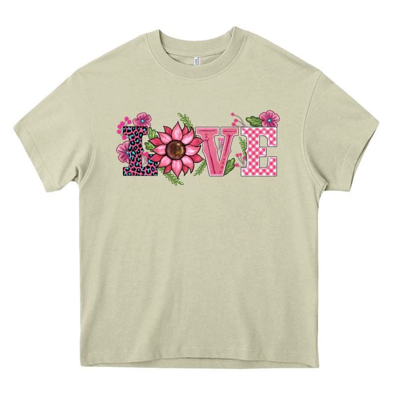 Walentine's Day Love Sunflower Heavy Core Tee by BarkalooDesign | Teevron