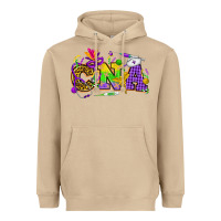 Mushroom Mardi Gras CNA Nurse Heavyweight Hoodie - HowdyJamesFarm