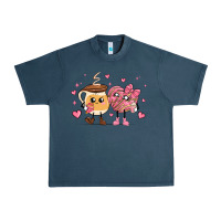 Midnight Navy valentines  day conchas and cafecito Urban Heavy Tee - MaliasSmallBusiness
