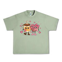 Oil Green valentines  day conchas and cafecito Urban Heavy Tee - MaliasSmallBusiness