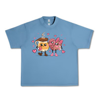 Pebble Blue valentines  day conchas and cafecito Urban Heavy Tee - MaliasSmallBusiness
