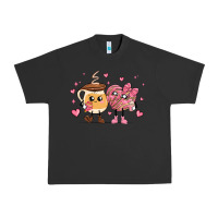 Pigment Black valentines  day conchas and cafecito Urban Heavy Tee - MaliasSmallBusiness