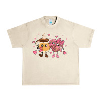 Sandshell valentines  day conchas and cafecito Urban Heavy Tee - MaliasSmallBusiness