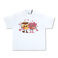 White valentines  day conchas and cafecito Urban Heavy Tee - MaliasSmallBusiness