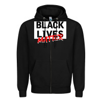 Black Black Lives Matter Zipper Hoodie - Bettercallsaul