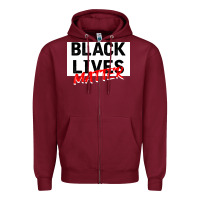 Burgundy Black Lives Matter Zipper Hoodie - Bettercallsaul
