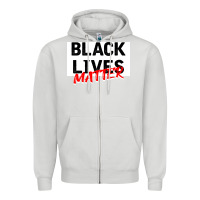 Dove Grey Black Lives Matter Zipper Hoodie - Bettercallsaul