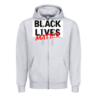 Heather Grey Black Lives Matter Zipper Hoodie - Bettercallsaul