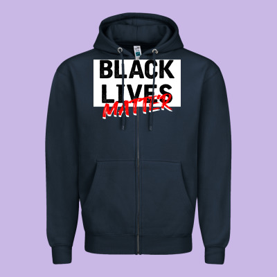 Black Lives Matter Zipper Hoodie Designed By Bettercallsaul