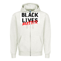 Oatmeal Heather Black Lives Matter Zipper Hoodie - Bettercallsaul