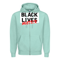 Seafoam Black Lives Matter Zipper Hoodie - Bettercallsaul