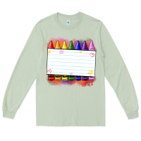 Matcha crayons add your text Long Sleeve Tee - NancyCooperArtShop