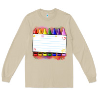 Mushroom crayons add your text Long Sleeve Tee - NancyCooperArtShop