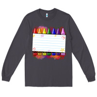 Smoke crayons add your text Long Sleeve Tee - NancyCooperArtShop