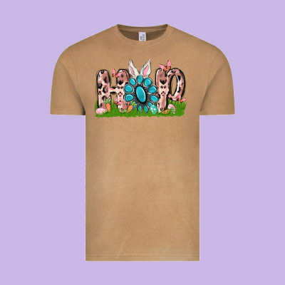 Hop Rabbit Vintage Tee Designed By Maliassmallbusiness