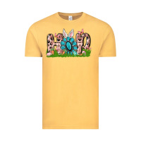 Vintage Mustard hop rabbit Vintage Tee - MaliasSmallBusiness