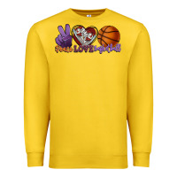 Lemon Peace love Basketball Premium Sweatshirt - HowdyJamesFarm