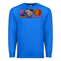 True Royal Peace love Basketball Premium Sweatshirt - HowdyJamesFarm