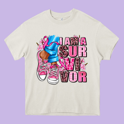 I Am A Survivor Heavy Core Tee Designed By Adodesignshop