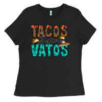 Black tacos before vatos Ladies Tee - RacoonDesign