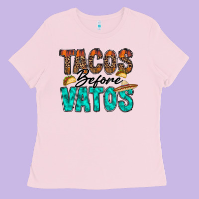 Tacos Before Vatos Ladies Tee Designed By Racoondesign