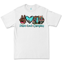 White peace love camping Premium Tee - JahusDesignShop