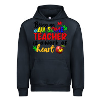 Navy being an au some teacher is a work of the heart Urban Hoodie - FaDigitalArtStudio