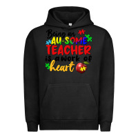 Pigment Black being an au some teacher is a work of the heart Urban Hoodie - FaDigitalArtStudio
