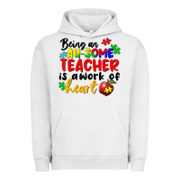 Pigment Lunar Rock being an au some teacher is a work of the heart Urban Hoodie - FaDigitalArtStudio