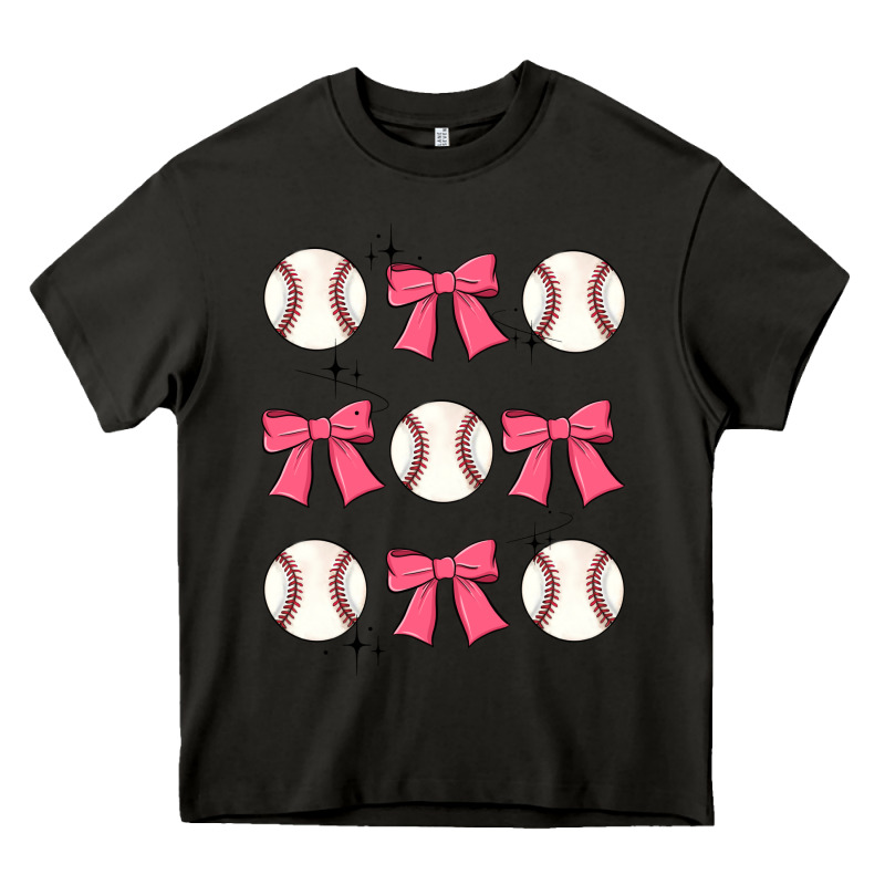 Baseball Coquette Bow Heavy Core Tee by JahusDesignShop | Teevron