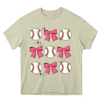 Mossy baseball coquette bow Heavy Core Tee - JahusDesignShop