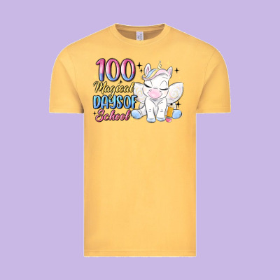 100 Magical Days Of School Vintage Tee Designed By Maliassmallbusiness