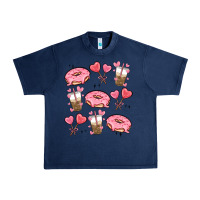 Navy valentines day doodles Urban Heavy Tee - MaliasSmallBusiness