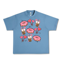 Pebble Blue valentines day doodles Urban Heavy Tee - MaliasSmallBusiness